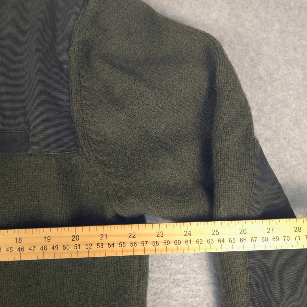 Carhartt Mens Wool Blend Quarter Zip Sweater Olive Green Canvas 103865-350 L - Picture 5 of 6